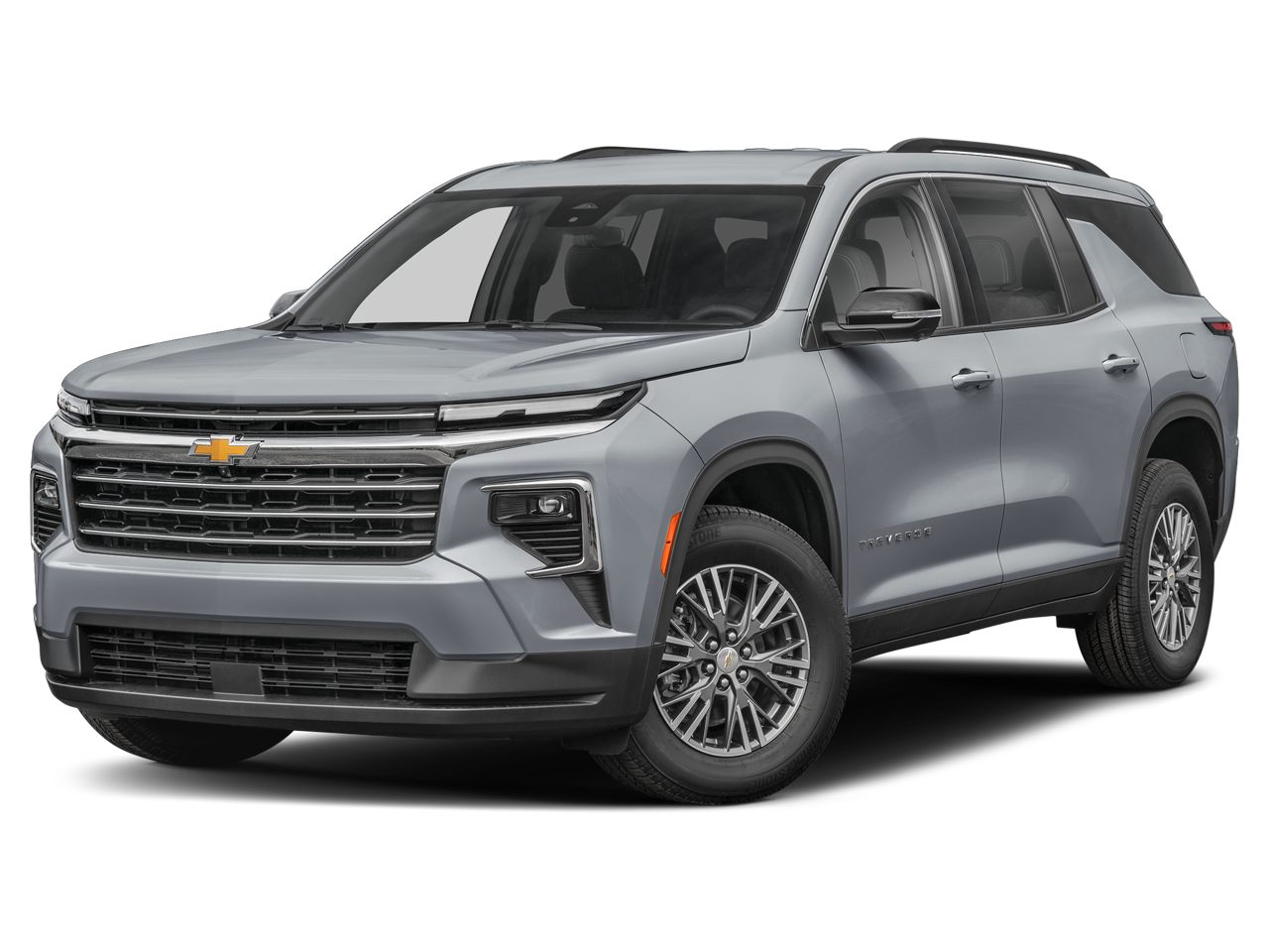 2026 Chevrolet Traverse LT in Sterling Gray Metallic — front three-quarter view
