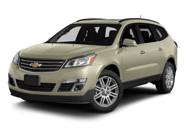 2014 Chevrolet Traverse LT in Crystal Red Tintcoat — front three-quarter view