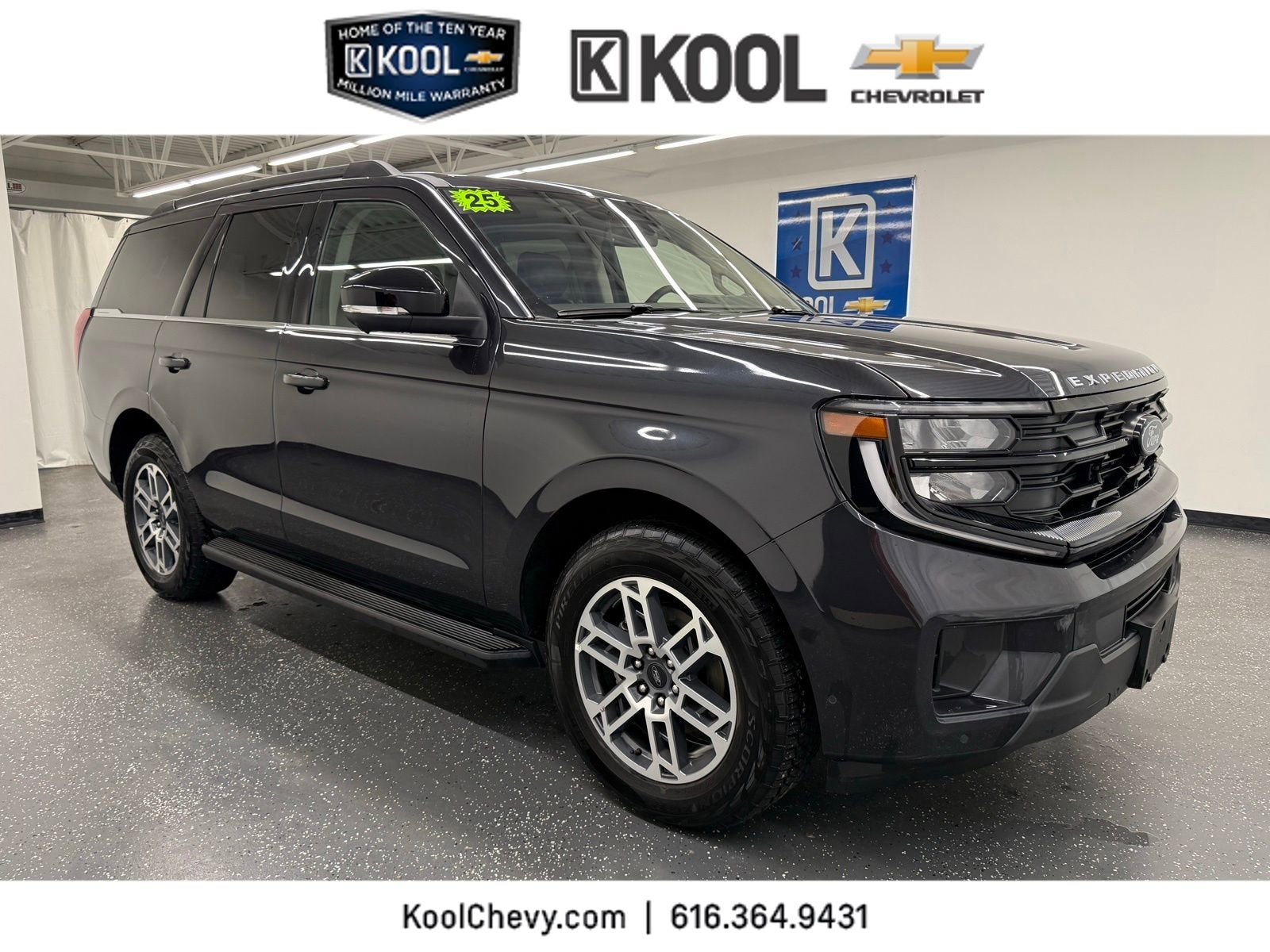 2025 Ford Expedition Active in Gray — front three-quarter view