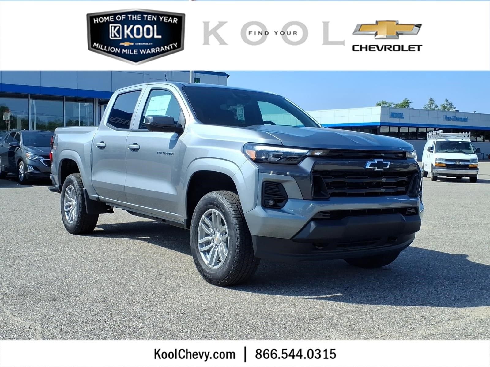 2026 Chevrolet Colorado LT in Sterling Gray Metallic — front three-quarter view