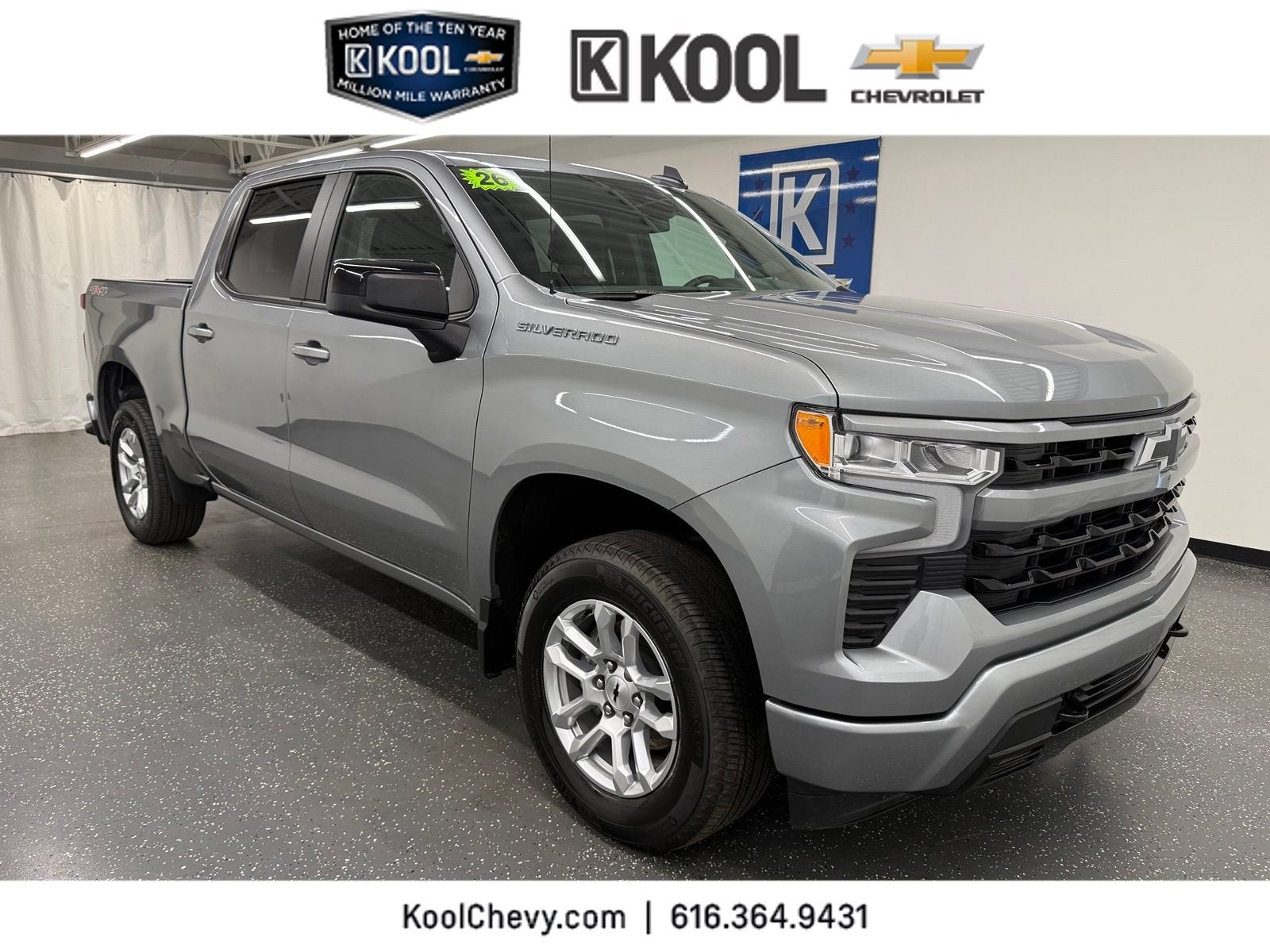 2026 Chevrolet Silverado 1500 RST in Sterling Gray Metallic — front three-quarter view