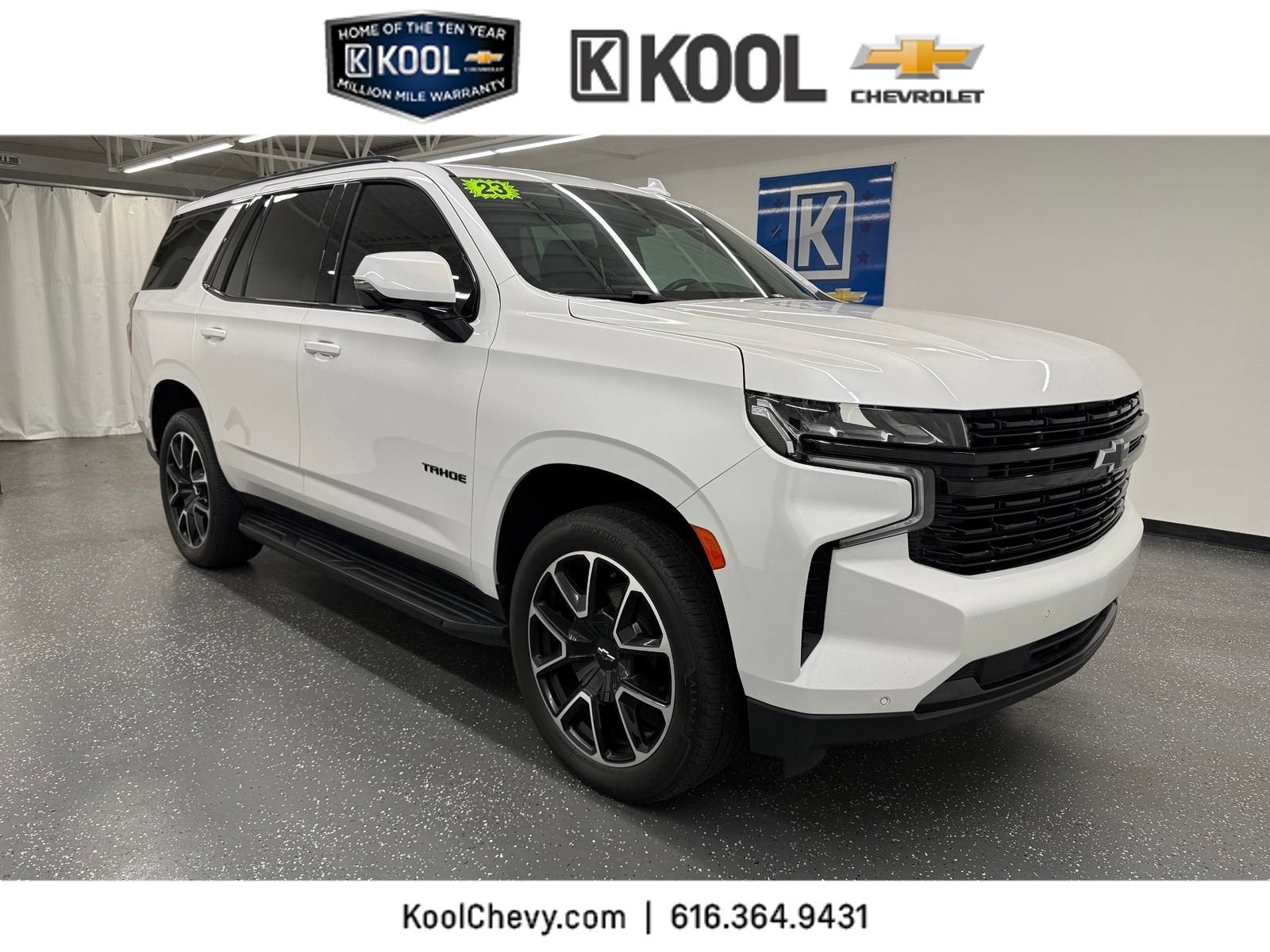 2023 Chevrolet Tahoe RST in Iridescent Pearl Tricoat — front three-quarter view