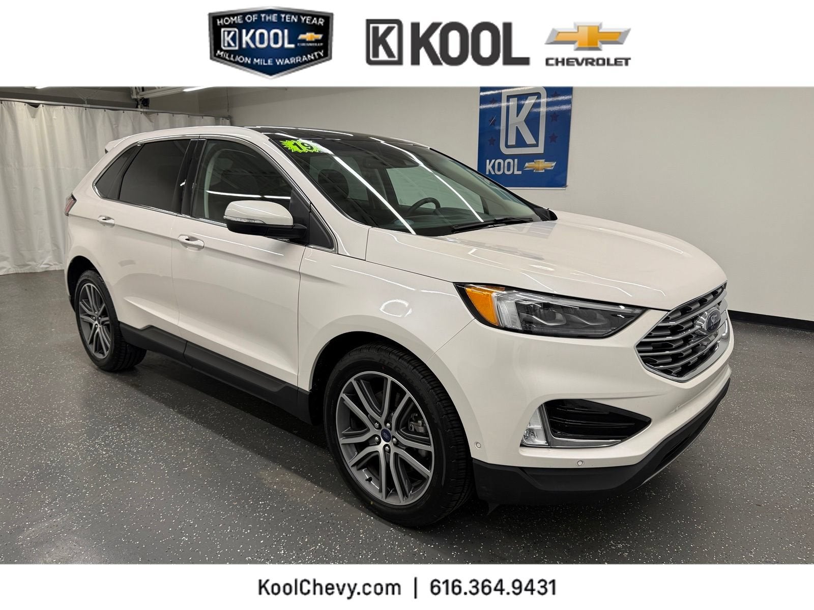 2019 Ford Edge Titanium in Other — front three-quarter view
