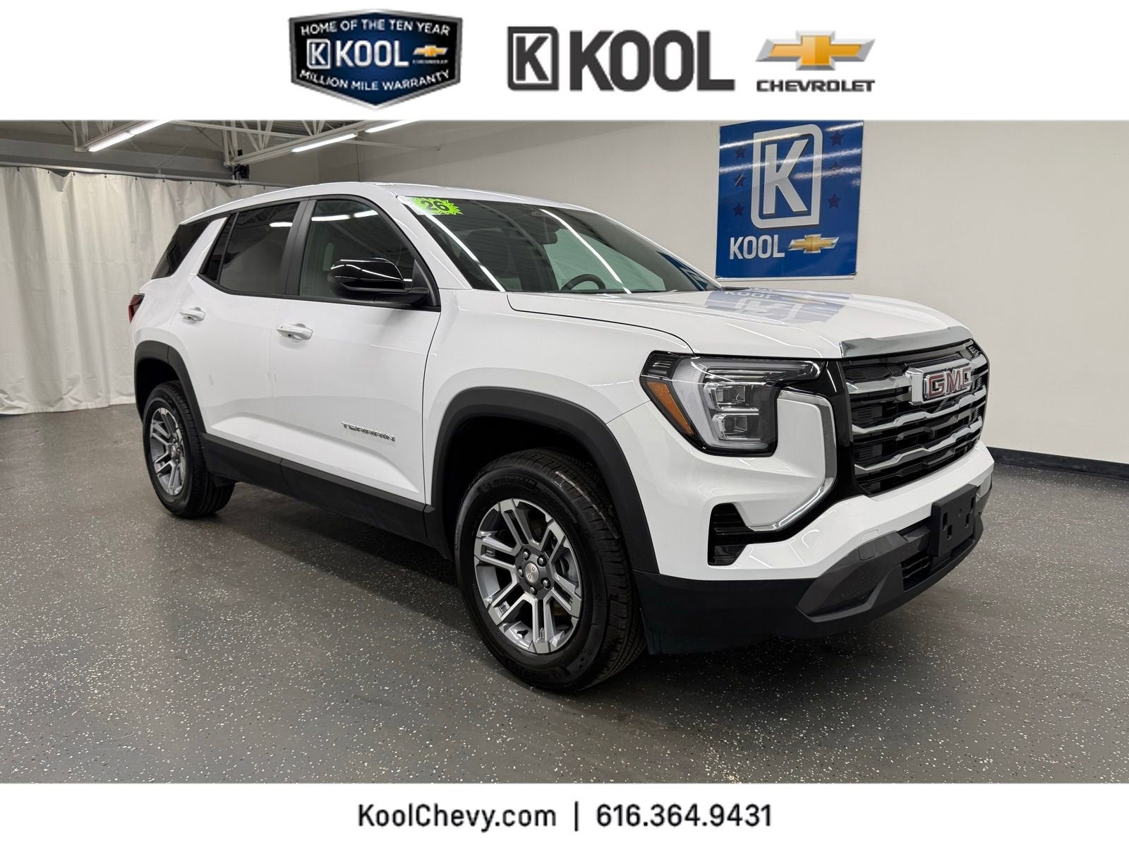 2026 GMC Terrain Elevation in Summit White — front three-quarter view