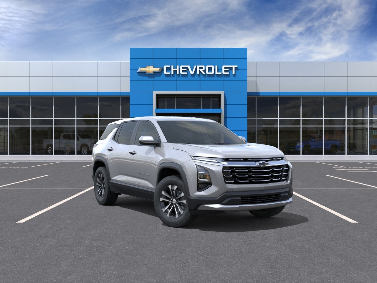 2027 Chevrolet Equinox LT in Sterling Gray Metallic — front three-quarter view