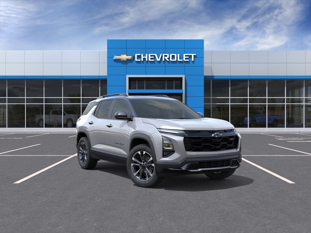 2027 Chevrolet Equinox AWD RS in Sterling Gray Metallic — front three-quarter view