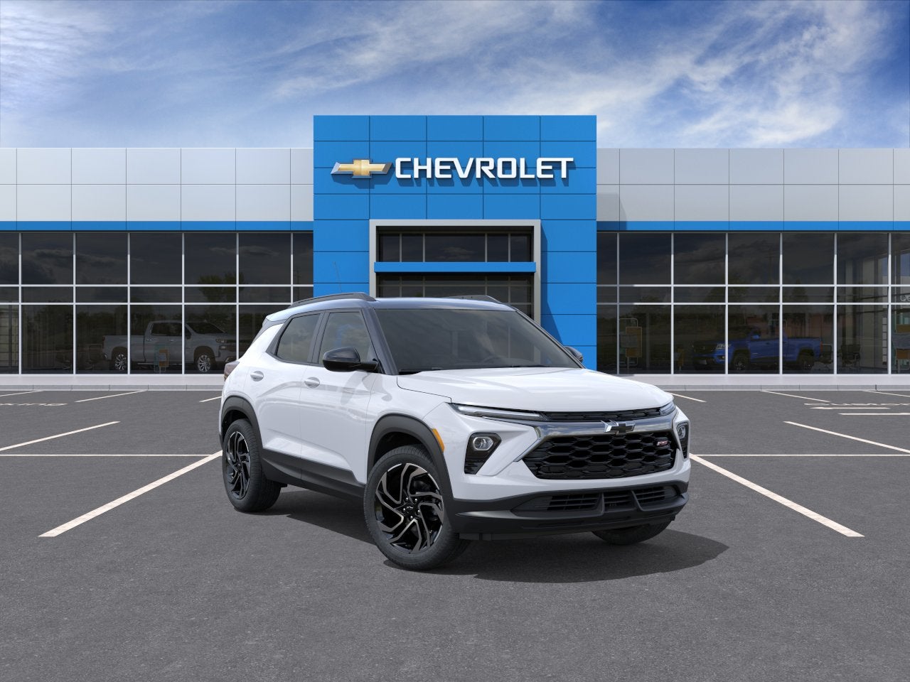 2026 Chevrolet Trailblazer RS in Iridescent Pearl Tricoat — front three-quarter view