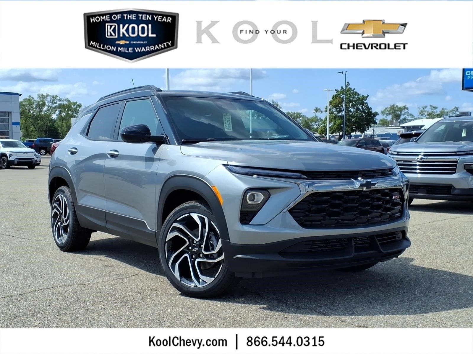 2026 Chevrolet Trailblazer RS in Sterling Gray Metallic — front three-quarter view