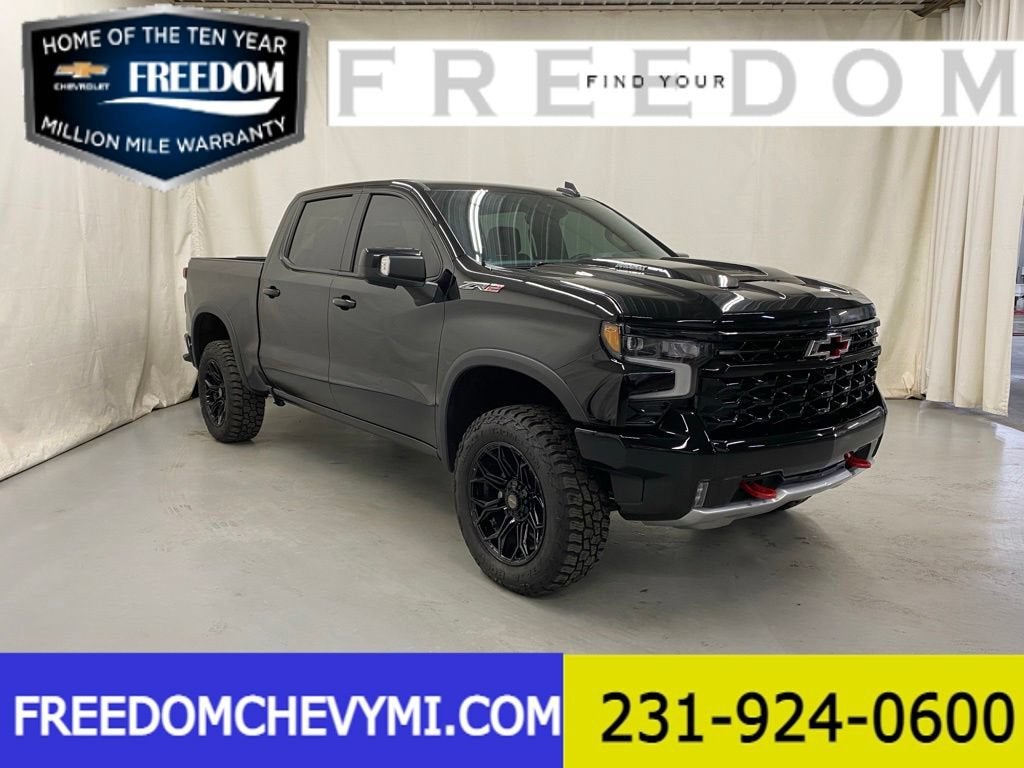 2024 Chevrolet Silverado 1500 ZR2 in Black — front three-quarter view