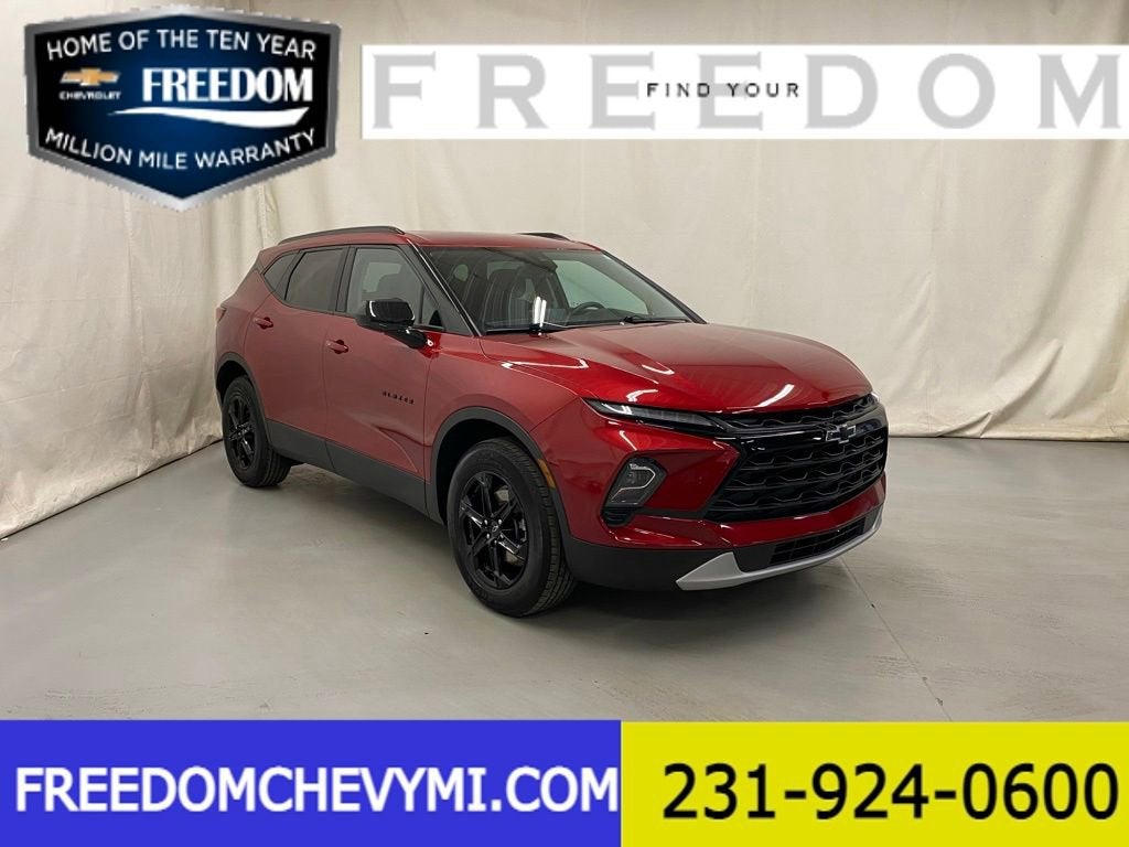 2023 Chevrolet Blazer 2LT in Radiant Red Tintcoat — front three-quarter view