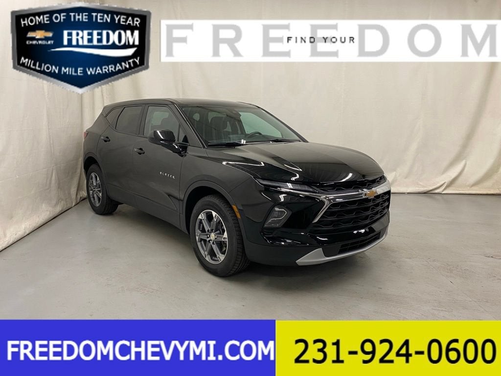 2023 Chevrolet Blazer 2LT in Black — front three-quarter view