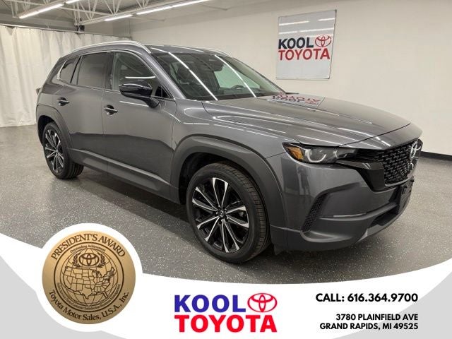 2025 Mazda Mazda CX-50 2.5 S Premium Plus Package in Machine Gray Metallic — front three-quarter view